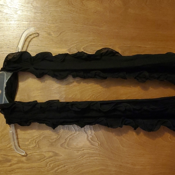 Black Lightweight Scarf 60in - Picture 3 of 3